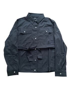 Girlfriend Collective Black Oversized Active Utility Jacket Women S #2019-JB-SM